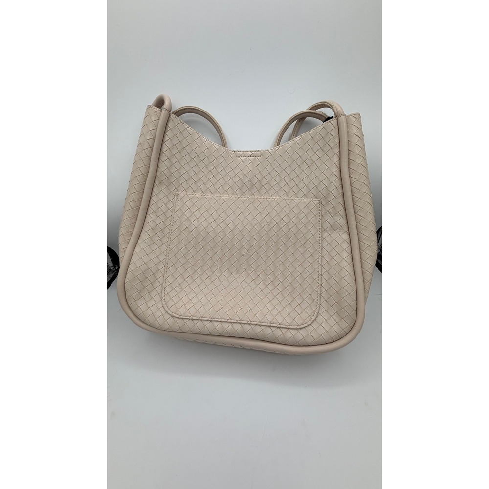 House of Harlow 1960 Woven Tote Bag Womens OS Cream Faux Leather Shoulder Bag